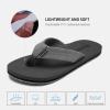 imageWateLves MensFlipFlopsThongSandalswithArchSupport LightweightWaterShoes OpenToe Comfort SummerBeachSlippers for PoolShowersDorms IndoorOutdoorLz304Charcoal Gray