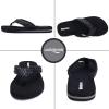 imageWateLves WomensFlipFlopsThongSandalsBeachShoes Light and Comfortable for VacationBright Black