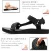 imageWateLves WomensSportSandals Outdoor Hiking Sandals withArchSupport Comfortable WebbingWaterAthletic BeachSandals for TravelWalkingTrekkingCampingBlack