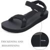 imageWateLves WomensSportSandals Outdoor Hiking Sandals withArchSupport Comfortable WebbingWaterAthletic BeachSandals for TravelWalkingTrekkingCampingHdblack