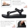 imageWateLves WomensSportSandals Outdoor Hiking Sandals withArchSupport Comfortable WebbingWaterAthletic BeachSandals for TravelWalkingTrekkingCampingHdblack
