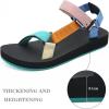 imageWateLves WomensSportSandals Outdoor Hiking Sandals withArchSupport Comfortable WebbingWaterAthletic BeachSandals for TravelWalkingTrekkingCampingHdcolorful