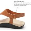 imageWateLves WomensThongSandals Adjustable Casual Tshaped Flipflops with ArchSupport Comfortable beachshoes TravelWalking IndoorOutdoor