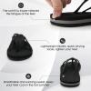 imageWomensFlipFlops Casual Comfortable thong Sandals with Cross Webbing YogaMat LightWeight Beachshoes WalkingTravel IndoorOutdoorLZ501Black38