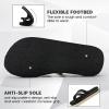 imageWomensFlipFlops Casual Comfortable thong Sandals with Cross Webbing YogaMat LightWeight Beachshoes WalkingTravel IndoorOutdoorLZ501Black38