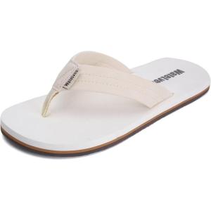 imageWateLves MensFlipFlopsThongSandalswithArchSupport LightweightWaterShoes OpenToe Comfort SummerBeachSlippers for PoolShowersDorms IndoorOutdoorLz304Beige