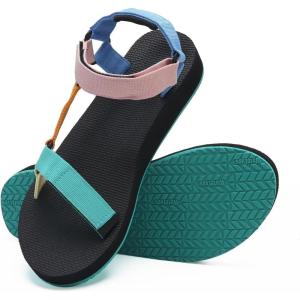 imageWateLves WomensSportSandals Outdoor Hiking Sandals withArchSupport Comfortable WebbingWaterAthletic BeachSandals for TravelWalkingTrekkingCampingHdcolorful