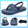 imageWateLves Girls ampamp Boys Kids Flip Flop summer Slide Sandals Slip on Suitable for Bath Shower Beach pool Little KidBig KidDark Blue