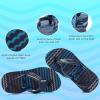 imageWateLves Girls ampamp Boys Kids Flip Flop summer Slide Sandals Slip on Suitable for Bath Shower Beach pool Little KidBig KidDark Blue