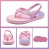 imageWateLves Girls ampamp Boys Kids Flip Flop summer Slide Sandals Slip on Suitable for Bath Shower Beach pool Little KidBig KidFish Scale Pink