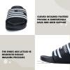 imageWateLves Girls ampamp Boys Slide Sandals Kids Summer Slippers Slip On for Outdoor Beach Pool Shower Little KidBig KidBlackWhite Stripe