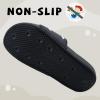 imageWateLves Girls ampamp Boys Slide Sandals Kids Summer Slippers Slip On for Outdoor Beach Pool Shower Little KidBig KidBlackWhite Stripe