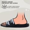 imageWateLves Girls ampamp Boys Slide Sandals Kids Summer Slippers Slip On for Outdoor Beach Pool Shower Little KidBig KidBlackWhite Stripe