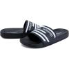 imageWateLves Girls ampamp Boys Slide Sandals Kids Summer Slippers Slip On for Outdoor Beach Pool Shower Little KidBig KidBlackWhite Stripe