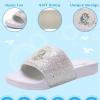 imageWateLves Girls ampamp Boys Slide Sandals Kids Summer Slippers Slip On for Outdoor Beach Pool Shower Little KidBig KidShiny Unicorn