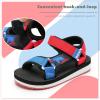imageWateLves Kids Boys Girls Summer Outdoor Sandals for Adjustable Strap Open Toe Outdoor Beach ShoesBlue Red