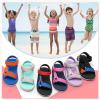 imageWateLves Kids Boys Girls Summer Outdoor Sandals for Adjustable Strap Open Toe Outdoor Beach ShoesBlue Red