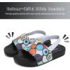 imageWateLves Toddler Boys Girls Slides Sandals for Swim Beach Kids Water Shoes Casual SlippersColorful Circle