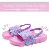 imageWateLves Toddler Boys Girls Slides Sandals for Swim Beach Kids Water Shoes Casual SlippersFishscalePink