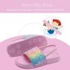 imageWateLves Toddler Boys Girls Slides Sandals for Swim Beach Kids Water Shoes Casual SlippersFishscaleRainbow
