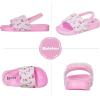 imageWateLves Toddler Boys Girls Slides Sandals for Swim Beach Kids Water Shoes Casual SlippersFlamingoPink