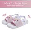 imageWateLves Toddler Boys Girls Slides Sandals for Swim Beach Kids Water Shoes Casual SlippersFly Woveunicorn