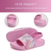 imageWateLves Toddler Boys Girls Slides Sandals for Swim Beach Kids Water Shoes Casual SlippersGlitter Fish Scale