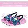 imageWateLves Toddler Boys Girls Slides Sandals for Swim Beach Kids Water Shoes Casual SlippersMermaidPink