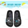 imageWateLves Toddler Boys Girls Slides Sandals for Swim Beach Kids Water Shoes Casual SlippersRocketBlack
