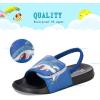imageWateLves Toddler Boys Girls Slides Sandals for Swim Beach Kids Water Shoes Casual SlippersSharkBlack