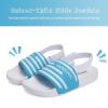 imageWateLves Toddler Boys Girls Slides Sandals for Swim Beach Kids Water Shoes Casual SlippersStriped Blue