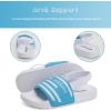 imageWateLves Toddler Boys Girls Slides Sandals for Swim Beach Kids Water Shoes Casual SlippersStriped Blue