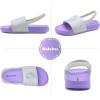 imageWateLves Toddler Boys Girls Slides Sandals for Swim Beach Kids Water Shoes Casual SlippersUnicornPurple
