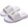 imageWateLves Girls ampamp Boys Slide Sandals Kids Summer Slippers Slip On for Outdoor Beach Pool Shower Little KidBig KidShiny Unicorn