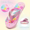 imageWateLves Girls Flip Flops Toddler Boys Girls NonSlip Sport Sandals for Beach Swim PoolLittle KidBig KidPink Unicorn