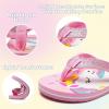 imageWateLves Girls Flip Flops Toddler Boys Girls NonSlip Sport Sandals for Beach Swim PoolLittle KidBig KidPink Unicorn