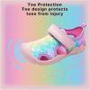 imageWateLves Kids Boys Girls Summer Outdoor Sandals for Adjustable Strap Open Toe Outdoor Beach Shoes Fishscale Pink 29