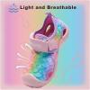 imageWateLves Kids Boys Girls Summer Outdoor Sandals for Adjustable Strap Open Toe Outdoor Beach Shoes Fishscale Pink 29