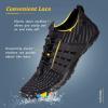imageWateLves Water Shoes Mens Womens Beach Swim Shoes QuickDry Aqua Socks Pool Shoes for Surf Yoga Water AerobicsABlack