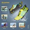 imageWateLves Water Shoes Mens Womens Beach Swim Shoes QuickDry Aqua Socks Pool Shoes for Surf Yoga Water AerobicsAFluorescent Green