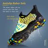 imageWateLves Water Shoes Mens Womens Beach Swim Shoes QuickDry Aqua Socks Pool Shoes for Surf Yoga Water AerobicsAFluorescent Green
