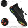 imageWateLves Water Shoes Mens Womens Barefoot Beach Swim Shoes QuickDry Aqua Socks Pool Shoes for Surf Yoga Water AerobicsAll Black