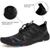 imageWateLves Water Shoes Mens Womens Barefoot Beach Swim Shoes QuickDry Aqua Socks Pool Shoes for Surf Yoga Water AerobicsAll Black