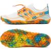imageWateLves Water Shoes Mens Womens Barefoot Beach Swim Shoes QuickDry Aqua Socks Pool Shoes for Surf Yoga Water AerobicsCamouflage Orange