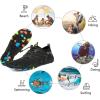 imageWateLves Water Shoes Mens Womens Barefoot Beach Swim Shoes QuickDry Aqua Socks Pool Shoes for Surf Yoga Water AerobicsClassic Black