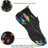 imageWateLves Water Shoes Mens Womens Barefoot Beach Swim Shoes QuickDry Aqua Socks Pool Shoes for Surf Yoga Water AerobicsClassic Black