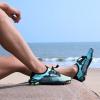 imageWateLves Water Shoes Mens Womens Barefoot Beach Swim Shoes QuickDry Aqua Socks Pool Shoes for Surf Yoga Water AerobicsDot Green