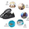 imageWateLves Water Shoes Mens Womens Barefoot Beach Swim Shoes QuickDry Aqua Socks Pool Shoes for Surf Yoga Water AerobicsFluorescent Black