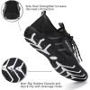 imageWateLves Water Shoes Mens Womens Barefoot Beach Swim Shoes QuickDry Aqua Socks Pool Shoes for Surf Yoga Water AerobicsFluorescent Black