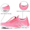 imageWateLves Water Shoes Mens Womens Barefoot Beach Swim Shoes QuickDry Aqua Socks Pool Shoes for Surf Yoga Water AerobicsFluorescent Pink